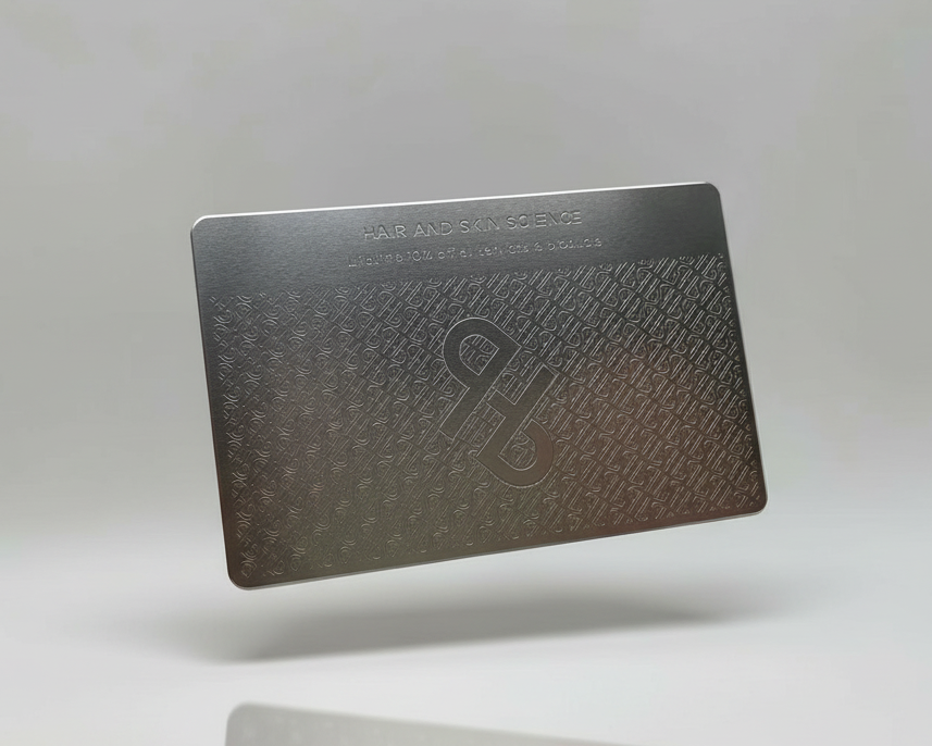 Matte Stainless Steel Business Cards
