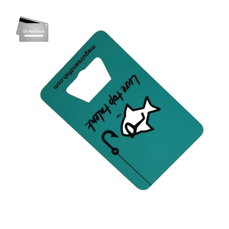 metal bottle opener business cards