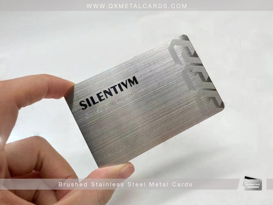 Elevate Your Professional Image with Brushed Stainless Steel Business Cards