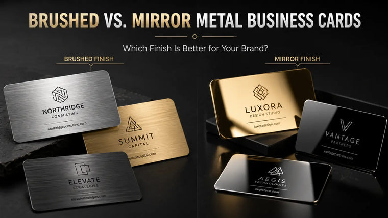 Brushed vs. Mirror Metal Business Cards: Which Finish Is Better for Your Brand?