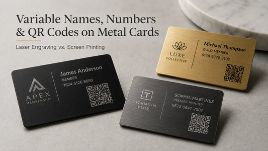Can Metal Cards Have Different Names, Numbers and QR Codes?