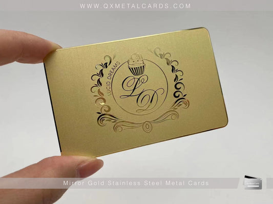 Elevate Your Business Image with Gold Metal Business Cards