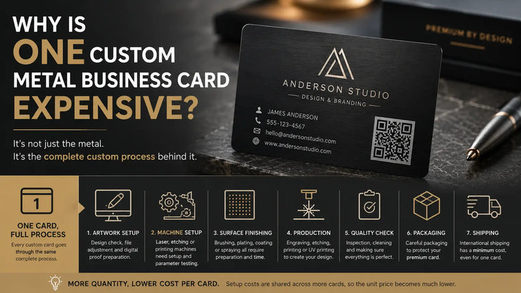 Why Is One Custom Metal Business Card Expensive?