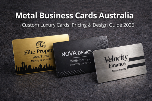 custom metal business cards Australia