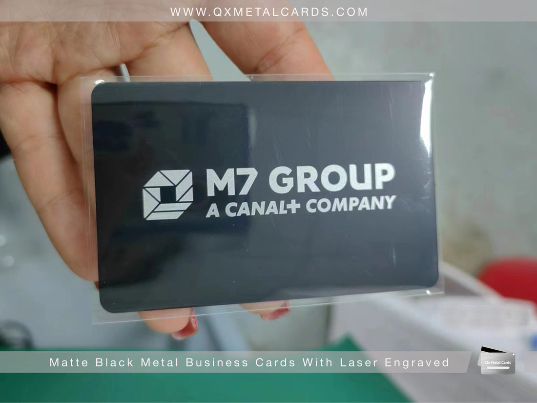 Laser Engraved Metal Business Cards