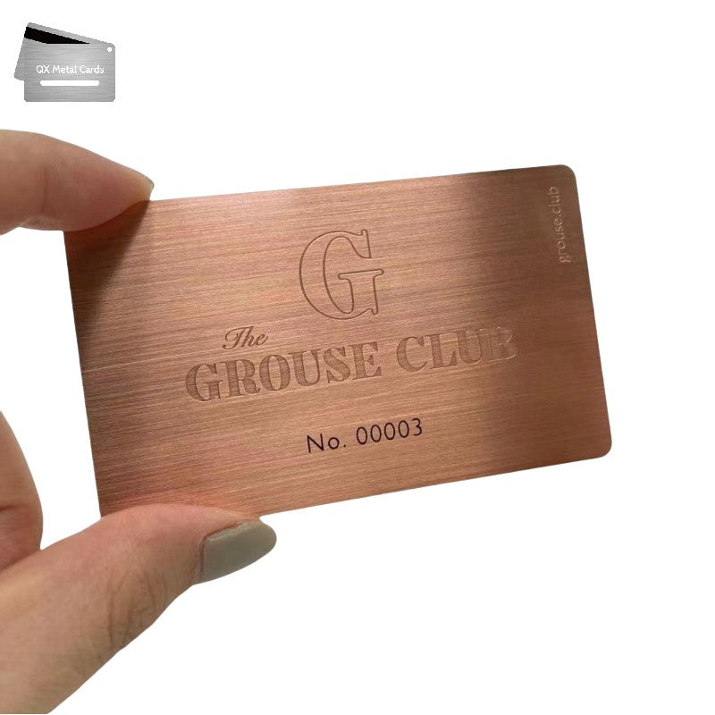 Copper Finish Metal Business Cards