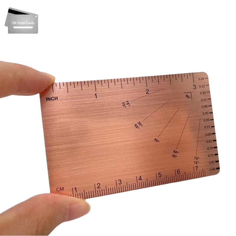 Copper Finish Metal Business Cards