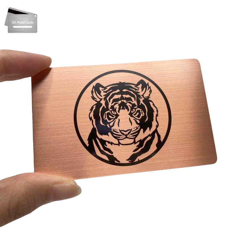 Copper Finish Metal Business Cards