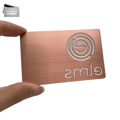 Copper Finish Metal Business Cards