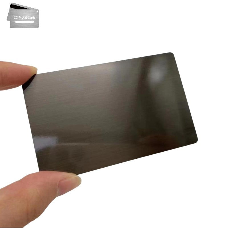 Brushed Gun Metal Business Cards