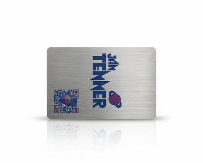 Brushed Stainless Steel Business Cards