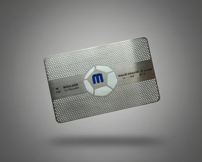 Brushed Stainless Steel Business Cards