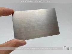 Brushed Metal Business Cards