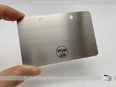Brushed Metal Business Cards