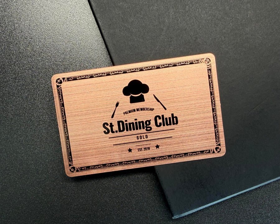 Custom metal business cards