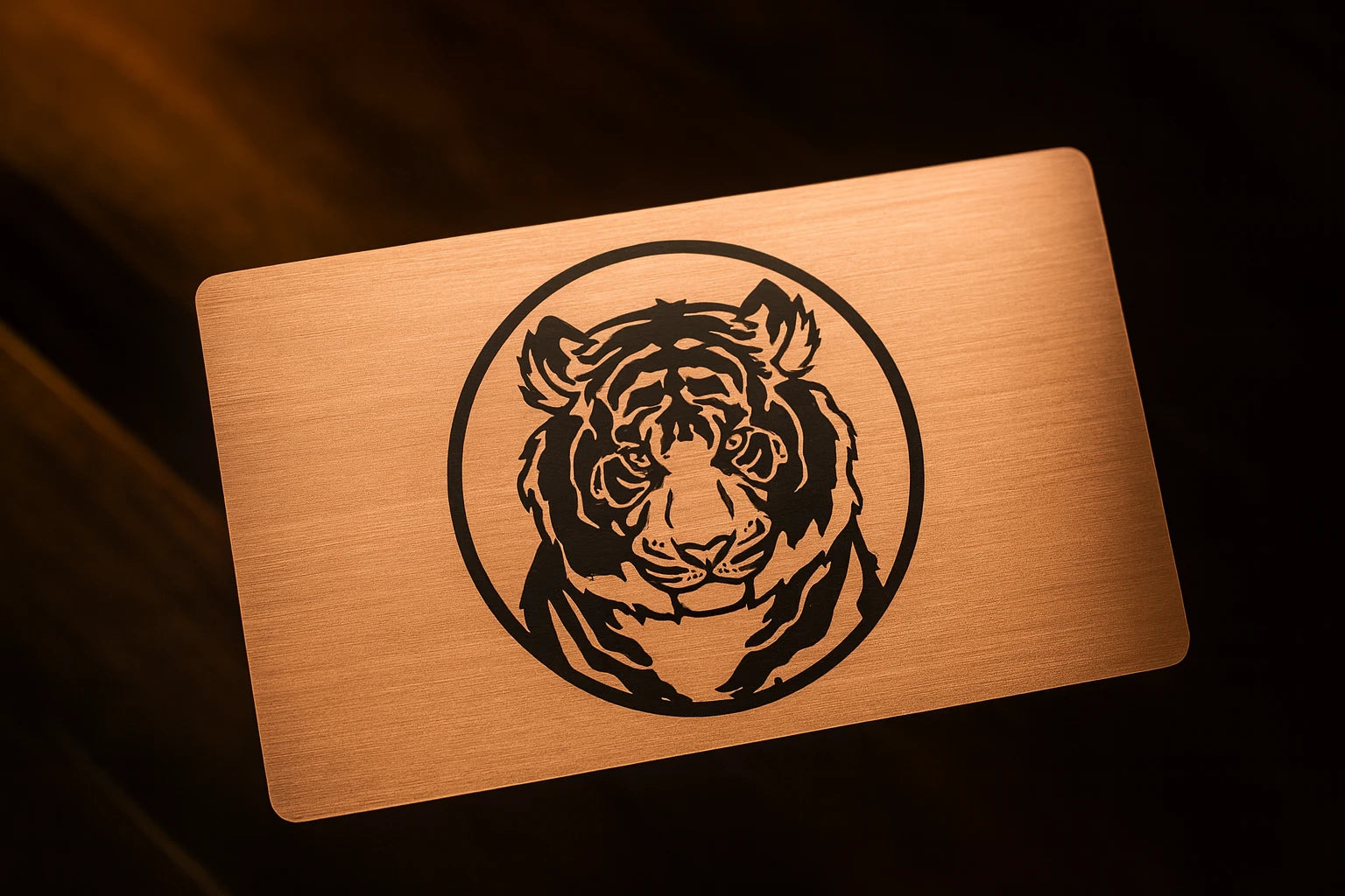 Custom metal business cards