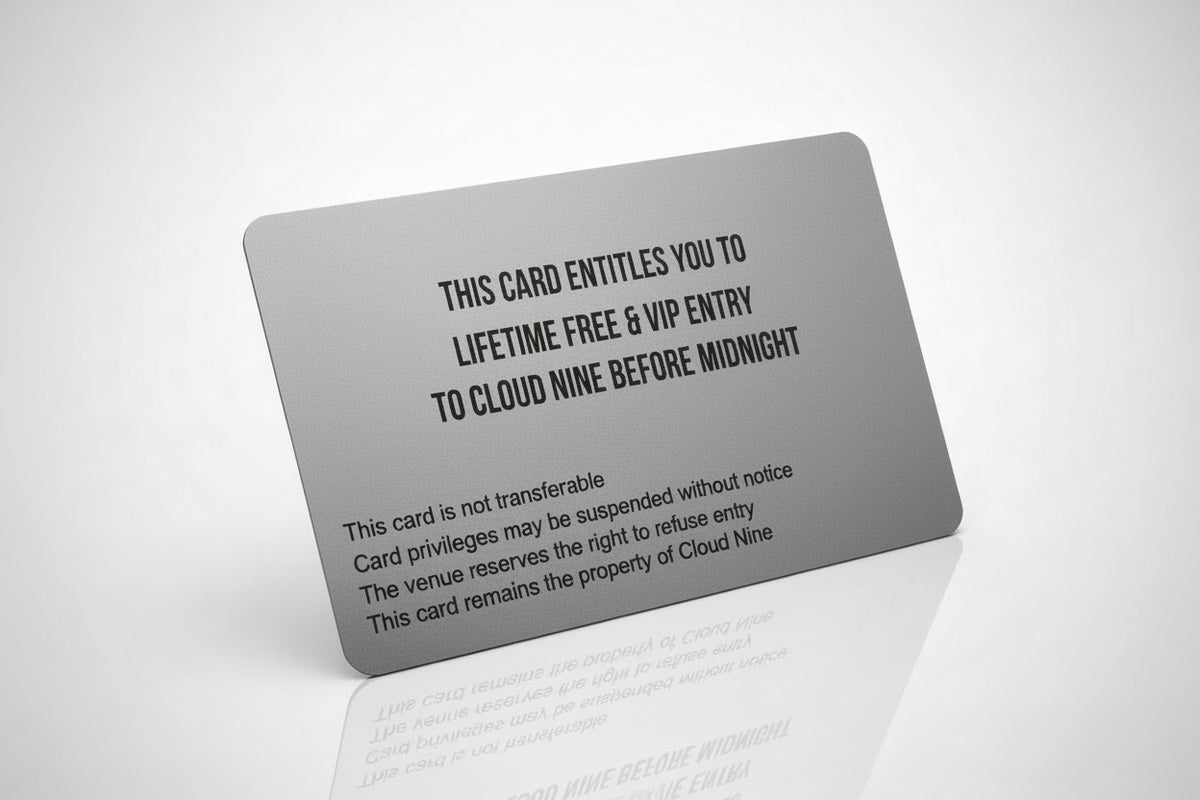Matte Stainless Steel Business Cards