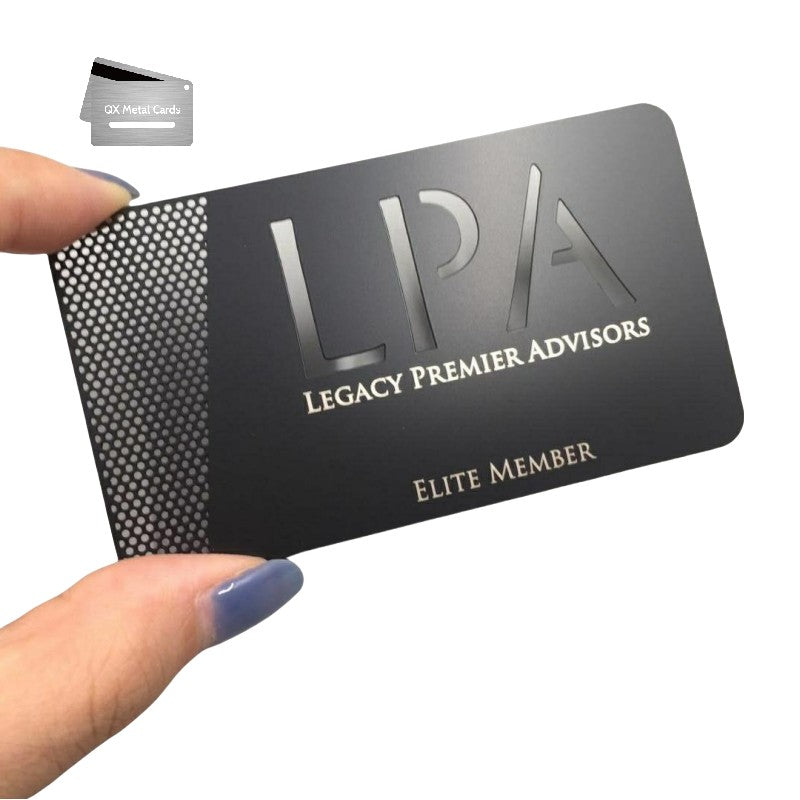 Black Metal Business Cards