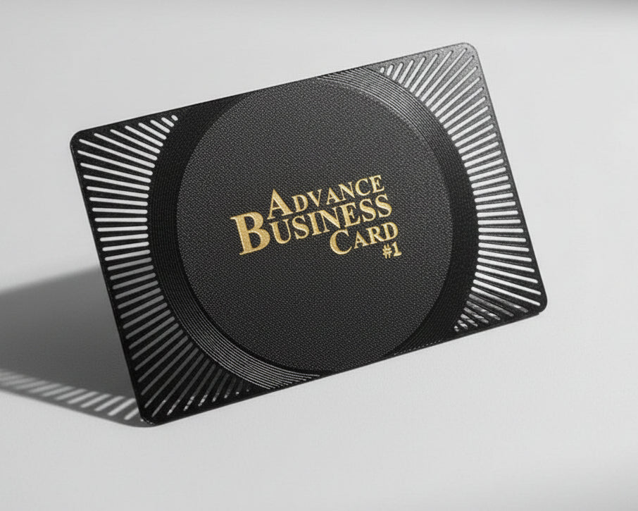 Black Metal Business Cards