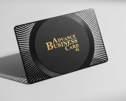 Black Metal Business Cards