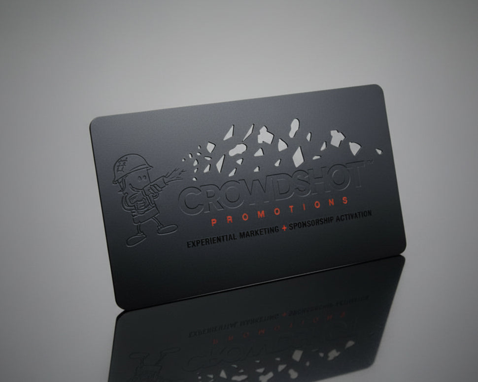 Black Metal Business Cards