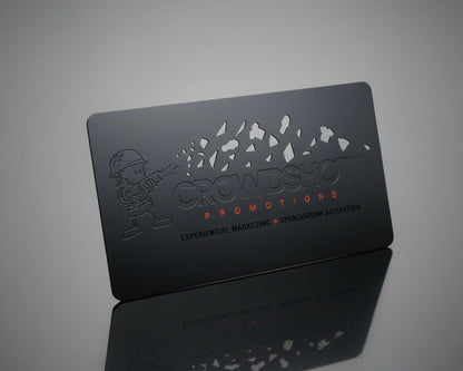 Black Metal Business Cards
