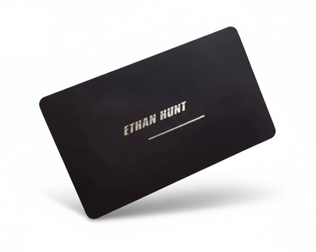 Black Metal Business Cards