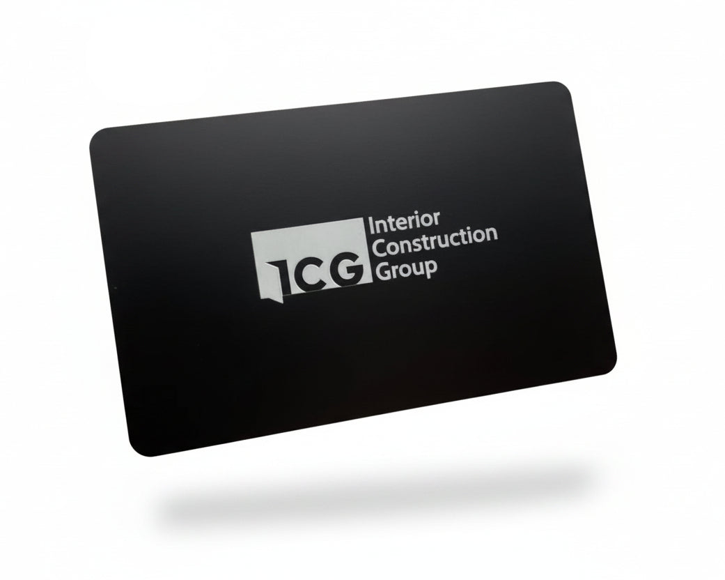 Black Metal Business Cards