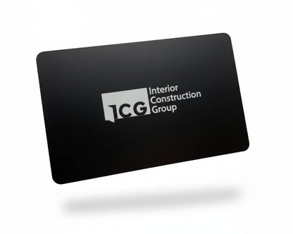 Black Metal Business Cards