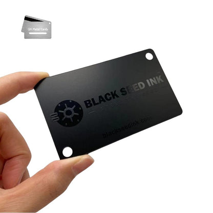 Black Metal Business Cards