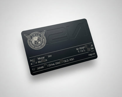 Black Metal Business Cards