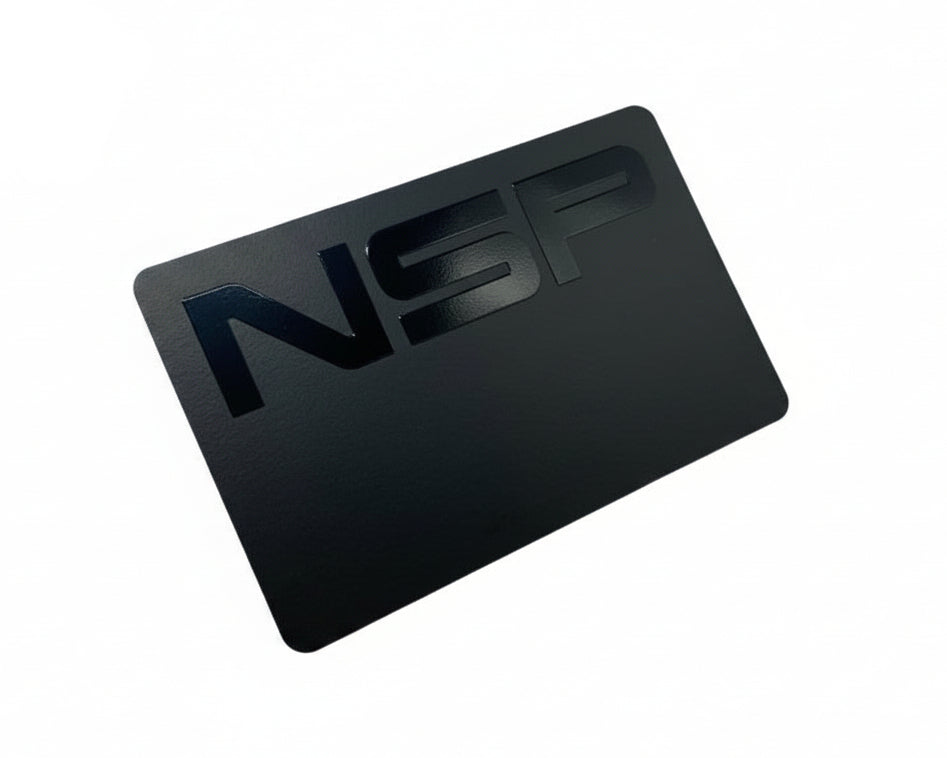 Black Metal Business Cards