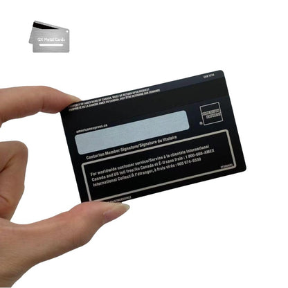 Black Metal Business Cards
