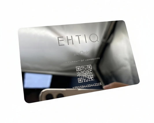 Mirror Stainless Steel Business Cards — Mirror Stainless Steel finish, product photo