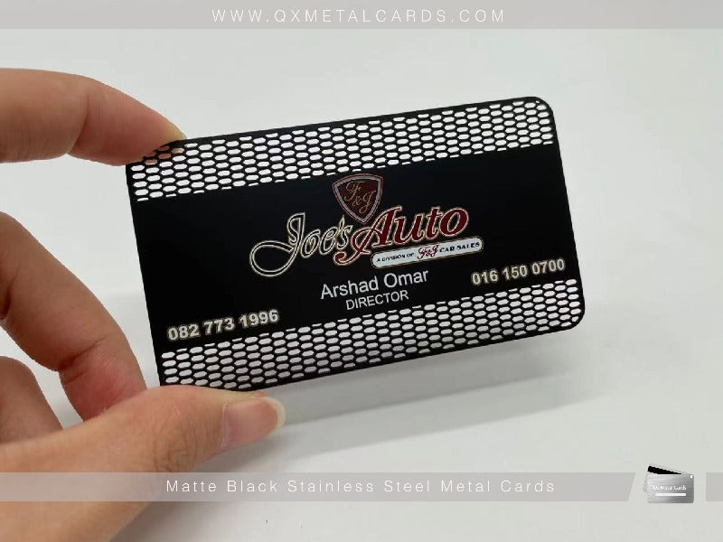 Luxury Black Metal Business Cards