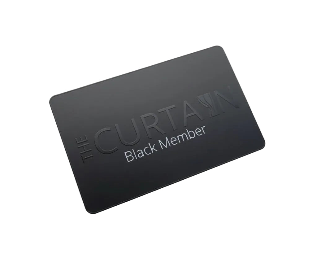 Metal Membership Cards — custom metal membership card, Matte Black Metal Membership Cards, product photo