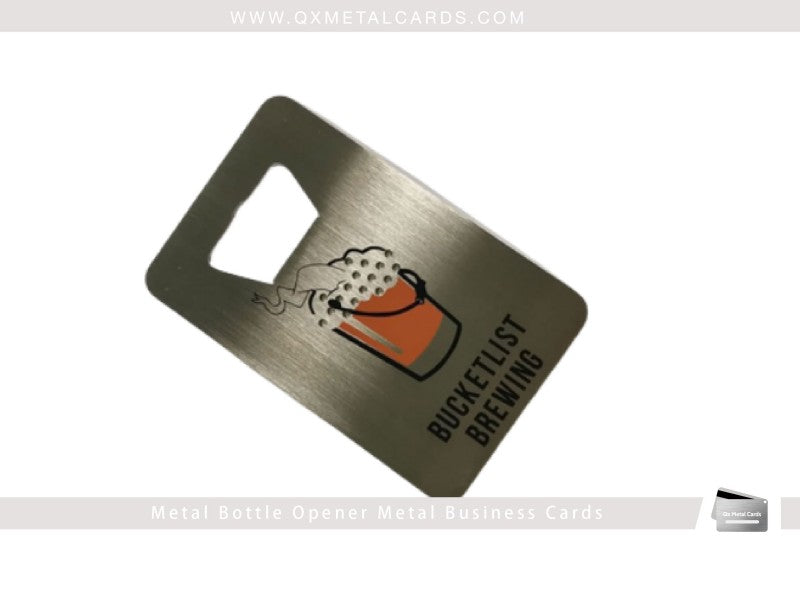 Metal Bottle Opener Business Cards