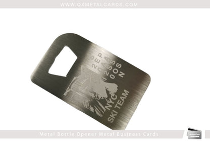 Metal Bottle Opener Business Cards