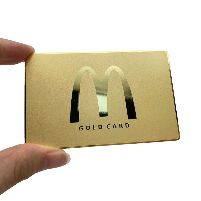 Mirror  Metal Membership Cards