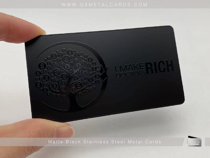 Black Metal Business Cards – Qx Metal Cards