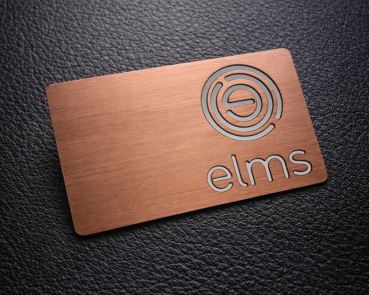 brushed copper CARDS