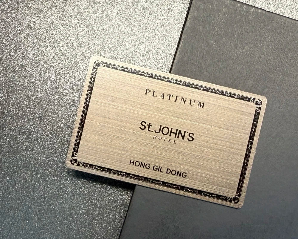 Custom metal business cards