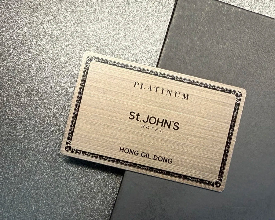 Custom metal business cards