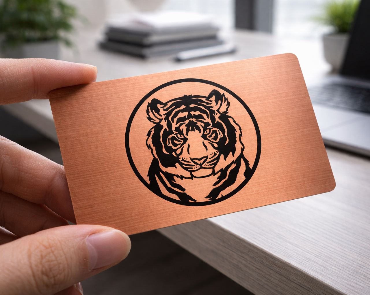 copper metal cards for business