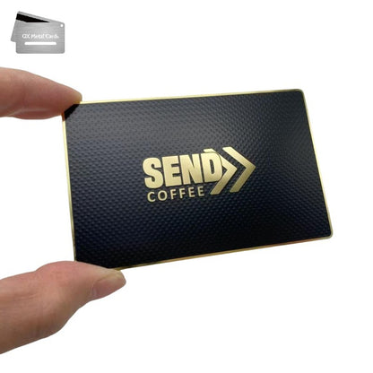 gold texture metal membership cards