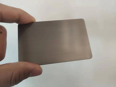 Brushed Gun Metal Business Cards