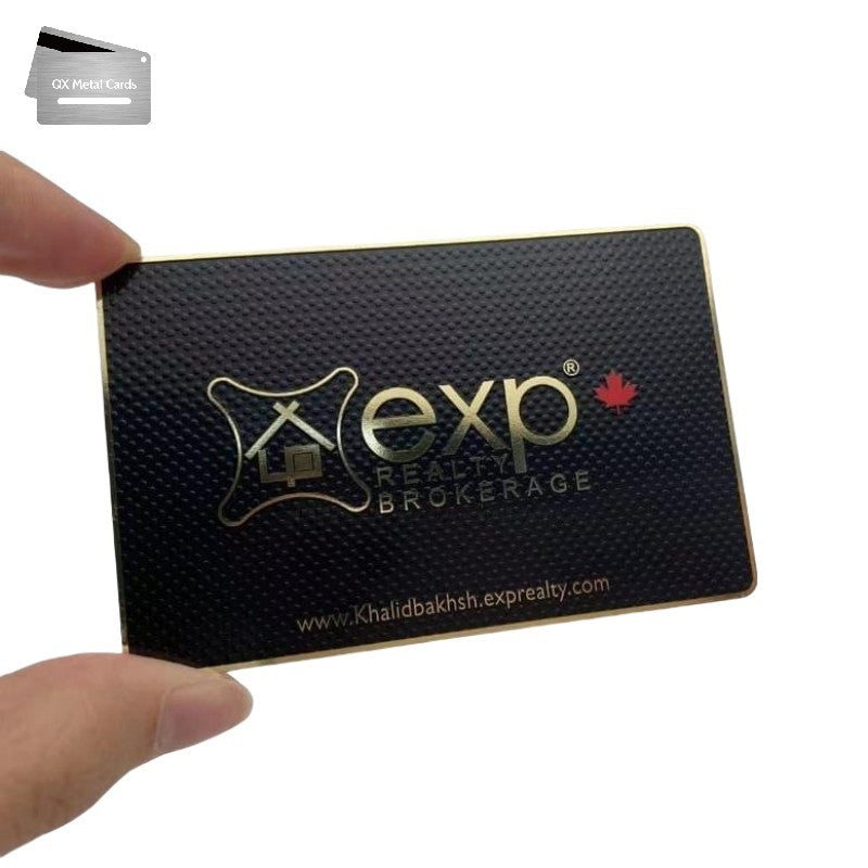  luxury gold texture metal business cards