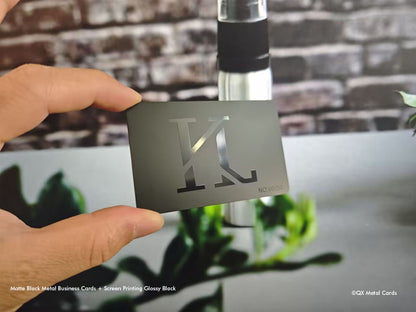 Black Metal Business Cards