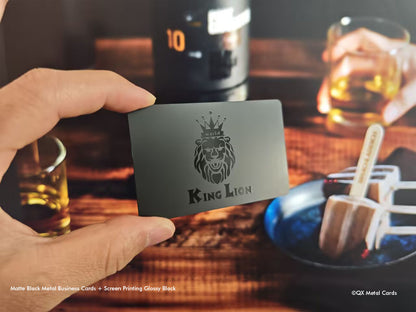 Black Metal Business Cards