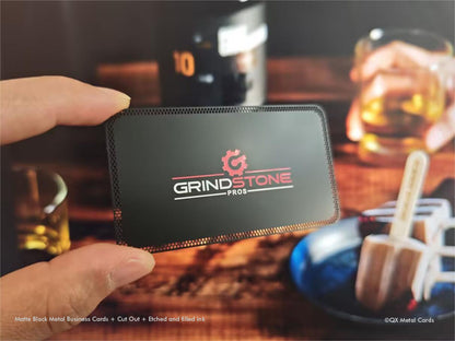 Black Metal Business Cards